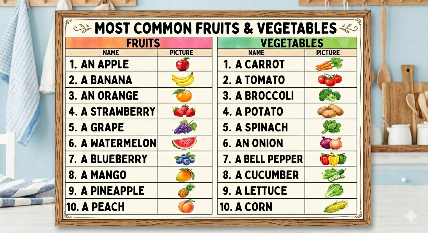 Frutas y vegetales